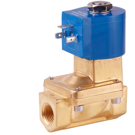 Gc Valves Solenoid Valve, 2-Way, 1/2 in Pipe Size, 120V/60V, 110V/50V, Diaphragm, Pilot Operated, Brass, NBR S711YF02N9DG1